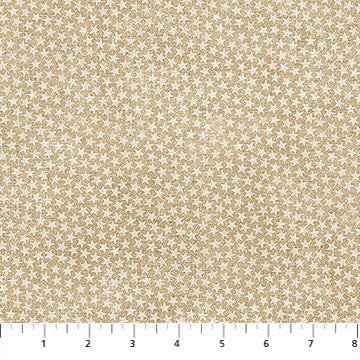 Beige Star Blender American Heartland Cotton 44"/45" Fabric Per Yard
