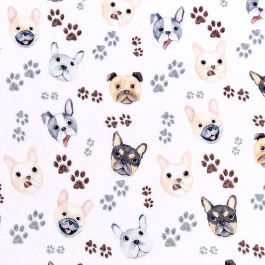 Cloud Cuddle Snow Doggy Daze 58" - 60" Fabric per yard