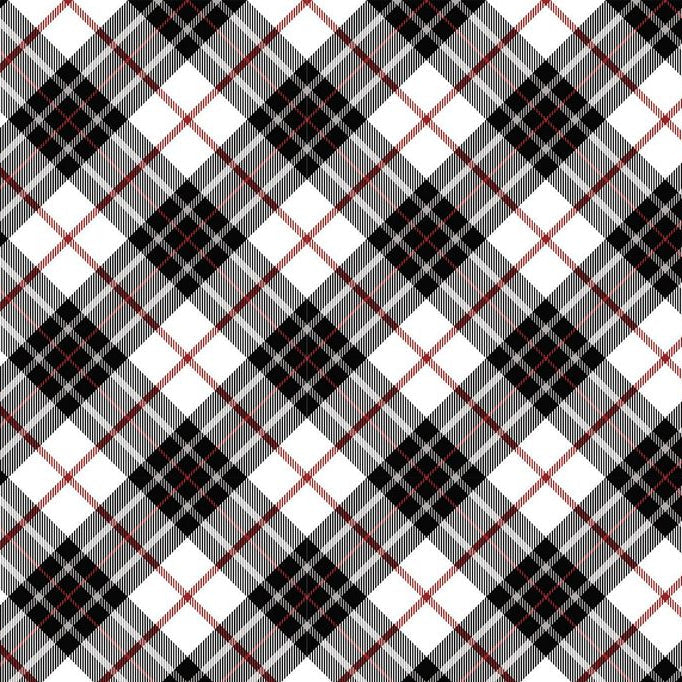 Cloud Cuddle Black Just Plaid 58"/60" Fabric per yard