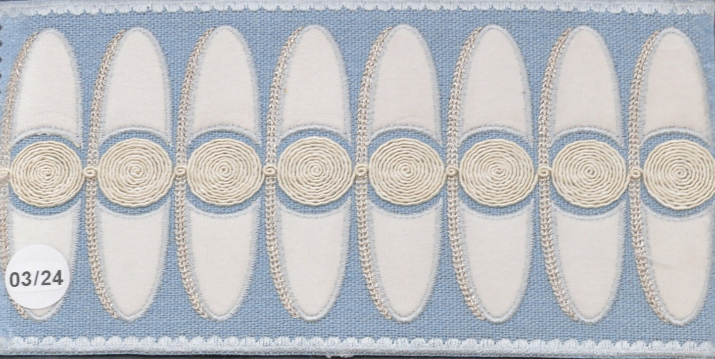 4 1/2 " Width VELVET EMBOSSED TAPE - BR-7529