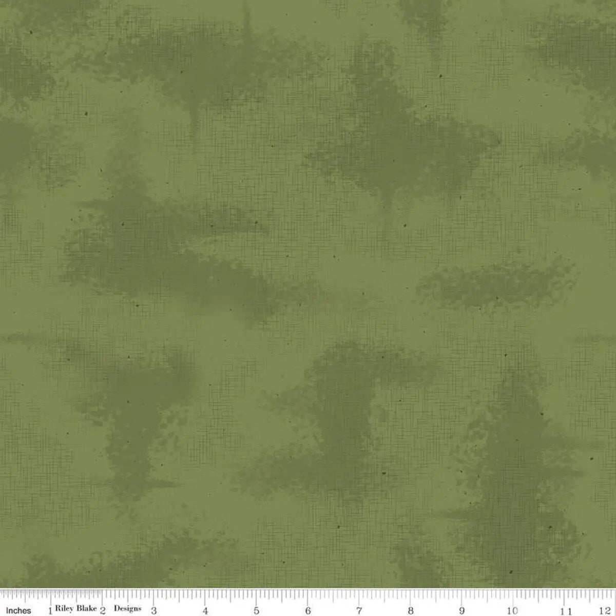 Green Shabby Moss Cotton 43"/44" Fabric Per Yard