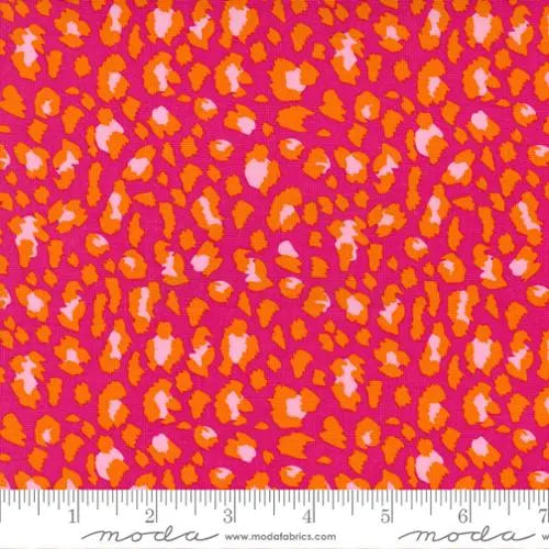 Pink Jungle Paradise Hibiscus 44"/45" Fabric Per Yard