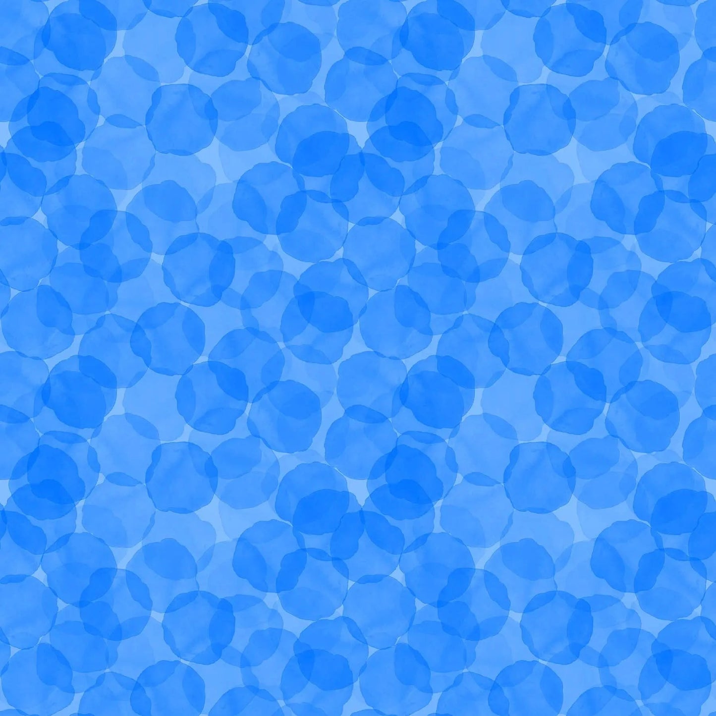 Blue Curacao Juicy Tonal Trio Cotton 44"/45" Fabric Per Yard