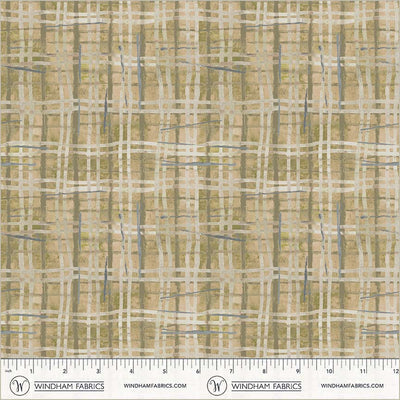 Porch Screen Plaid Dusty Cotton 43/44 Fabric Per Yard