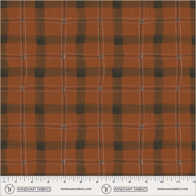 Proper Plaid Currant Cotton 43/44 Fabric Per Yard