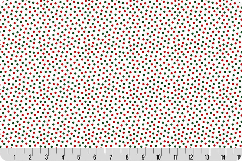 Barely Basics Lots a Dots Quilting Cuddle Christmas Fabric Per Yard