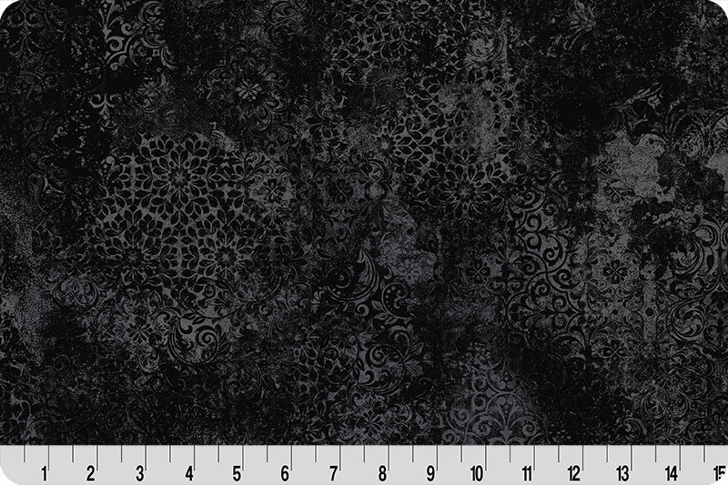 Barely Basics Stone Wash Quilting Cuddle Black Fabric - ( 7/8 Yard Pack )