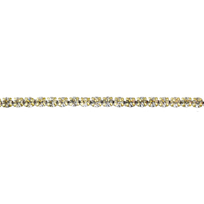 Belagio Enterprises - 1/8" Width Rhinestone Trim without Mesh Lip (12 Yard Roll) - BR-444-10