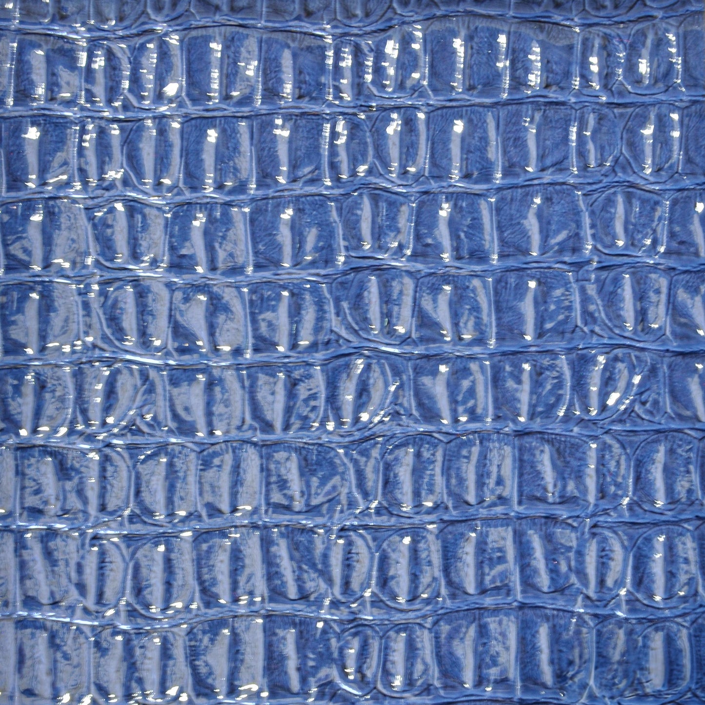 Belagio Enterprises - 17" X 36" Faux Crocodile Vinyl Fabric | BCV-05 Navy Blue