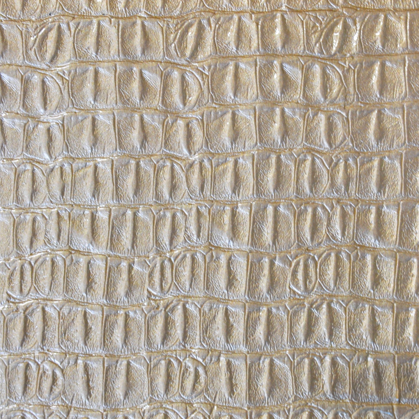 Belagio Enterprises - 17" X 36" Faux Crocodile Vinyl Fabric | BCV-10 Gold