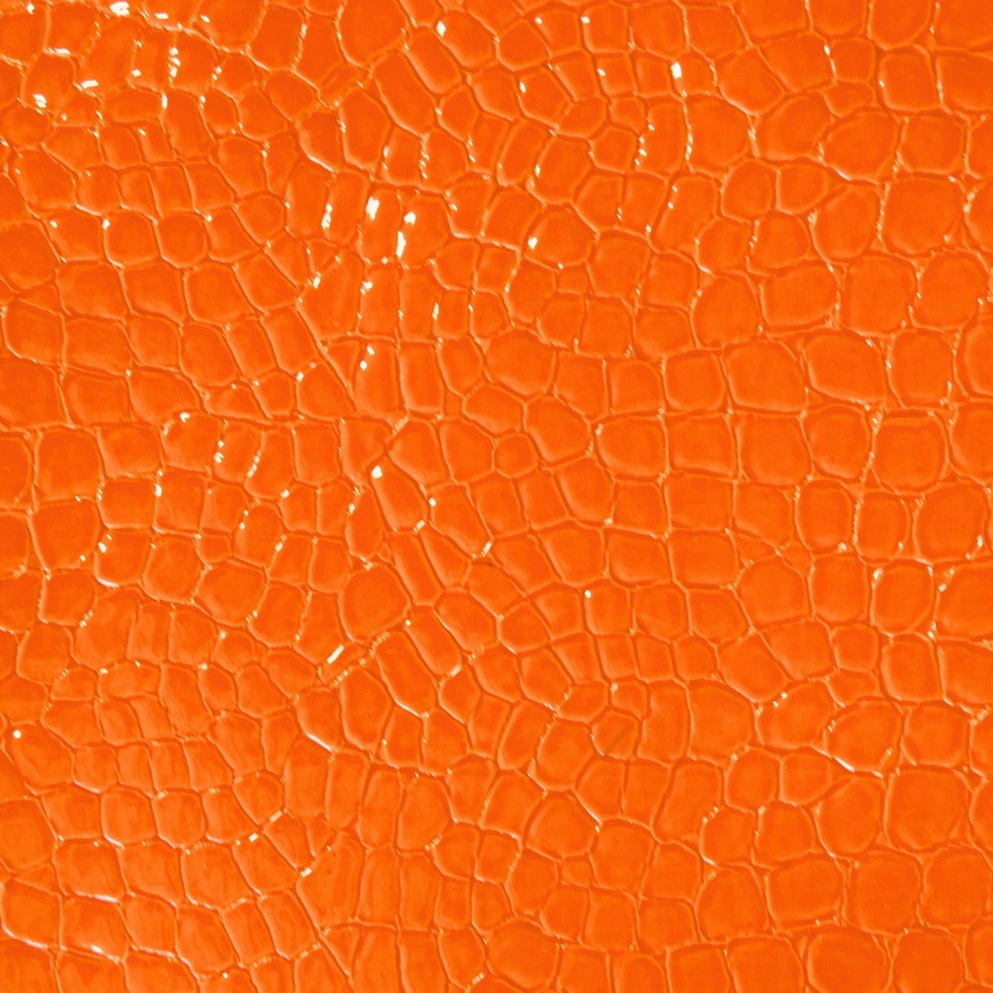 Belagio Enterprises - 17" X 36" Faux Snake Vinyl Fabric | BCV-19 Orange