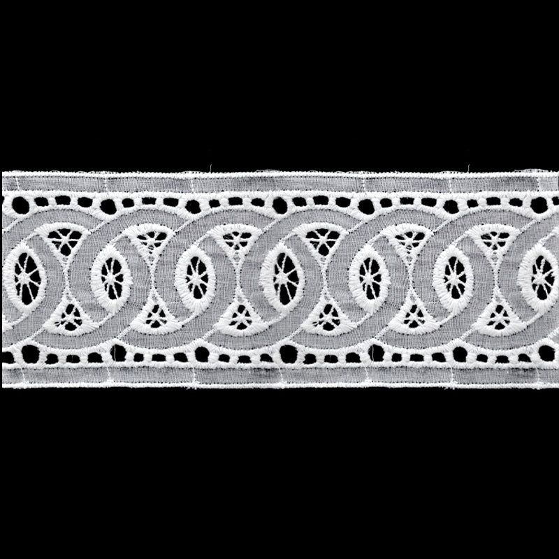 Belagio Enterprises - 2 5/8" width Flat Eyelet Lace Trim (20 Yard Roll) - BE-805
