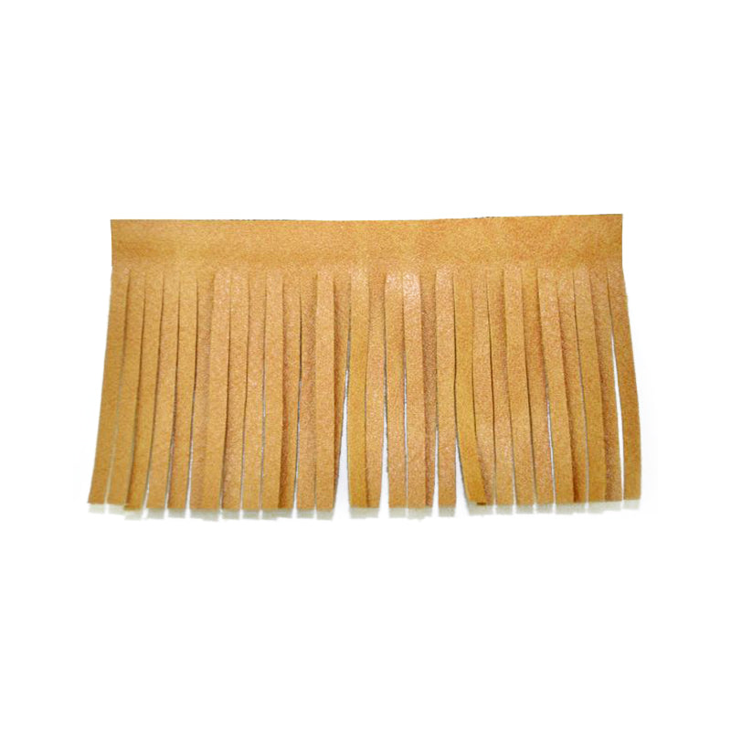 Belagio Enterprises - 2-inch Faux Leather Fringe (25 Yard Roll) - P-7773-16 Tan