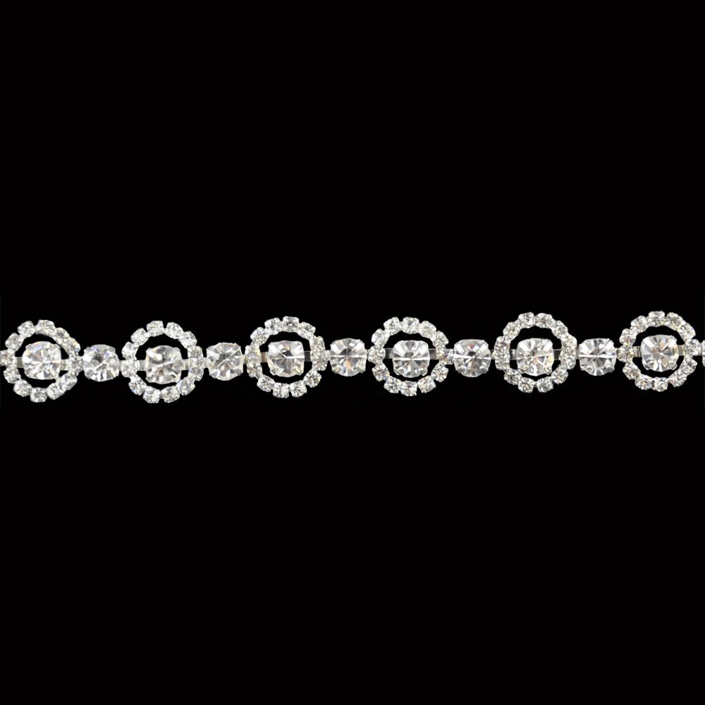Belagio Enterprises - 5/8" Width High-End Rhinestone Trim (5 Yard Roll) - BR-449