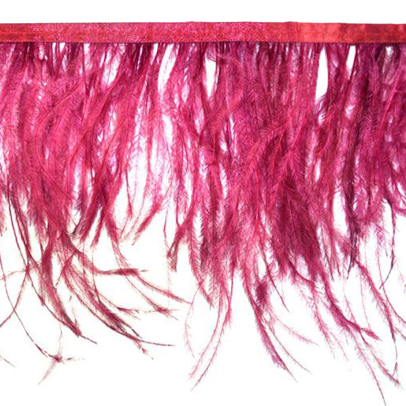 Belagio Enterprises - 6-inch Ostrich Feather Trim (11 Yard Bolt) - B-1139-70 Plum