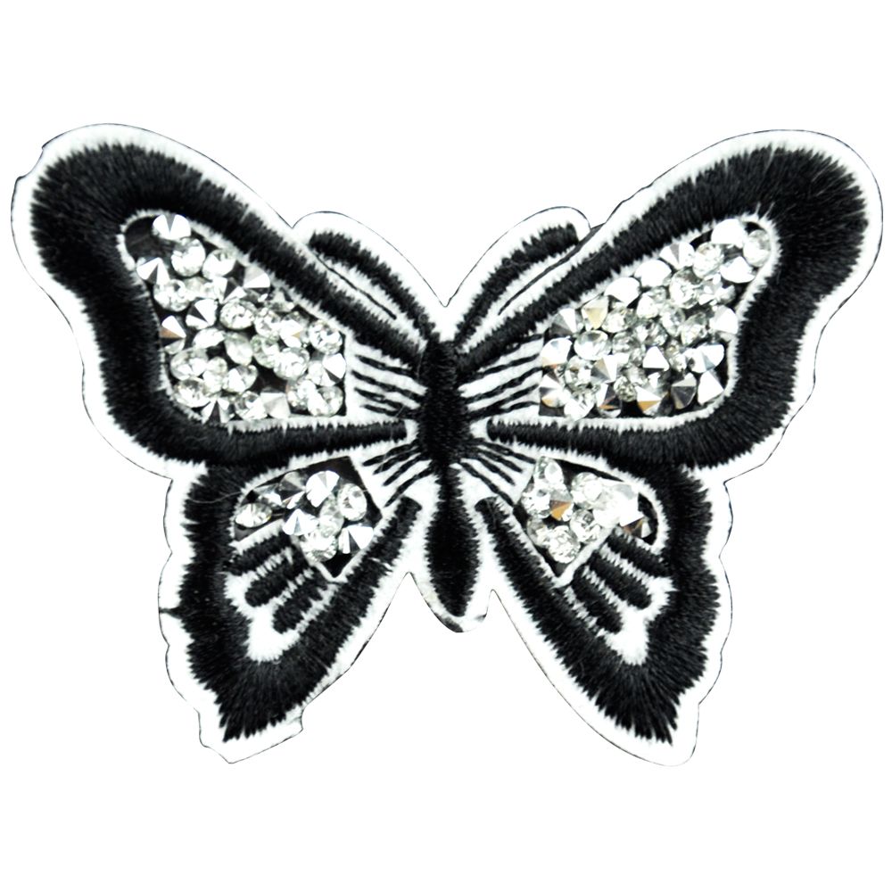 Belagio Enterprises - Assorted Appliqu?©s Silver Butterfly (12pcs per Pack) - BM-5502