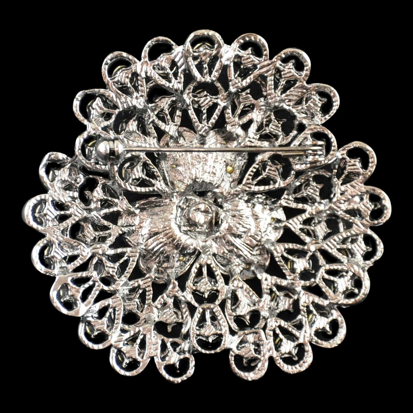 Belagio Enterprises - Rhinestone Brooch - 2 1/2" W x 2 1/2" L - BW-129