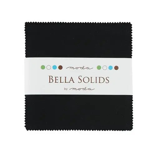 Black Bella Solids Charm Pack Precuts