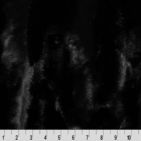 Black Luxe Cuddle Mirage 80" Fabric - ( 7/8 Yard Pack )