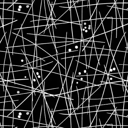 Black Swizzle Stick Wideback Fabric Per Yard