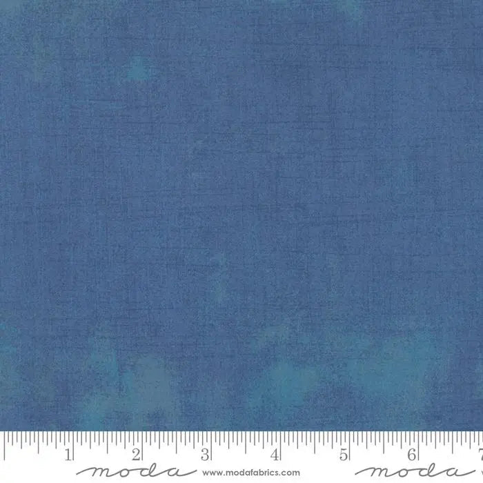 Blue Grunge Basics Sea 44"/45" Per Yard