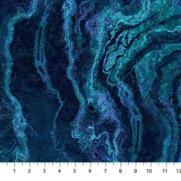 Blue Midnight Stonehenge Ombre Cotton Wideback Fabric Per Yard