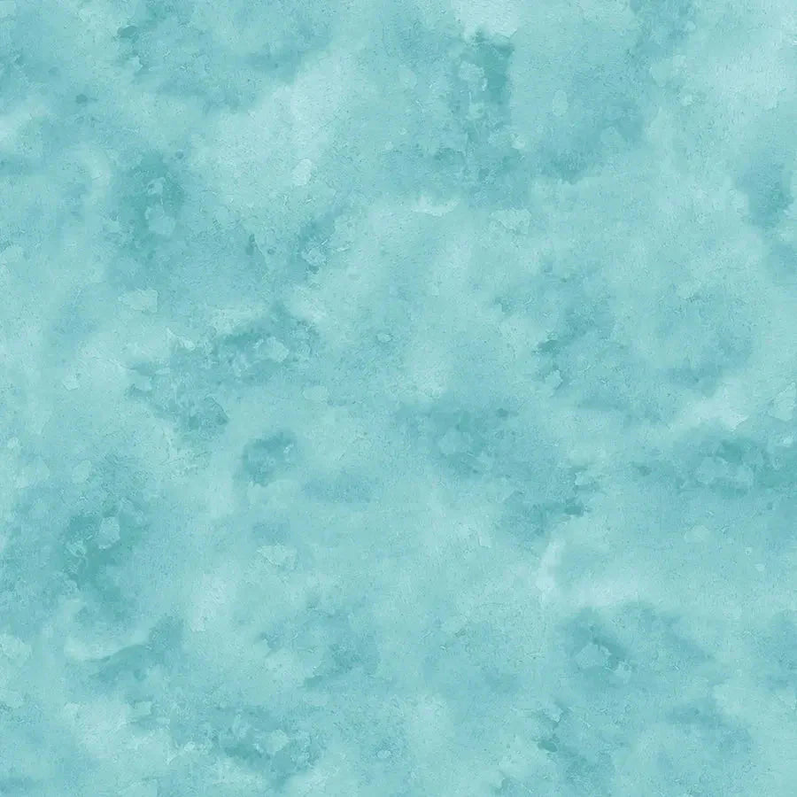 Blue Turquoise Haze Cotton Wideback Fabric Per Yard