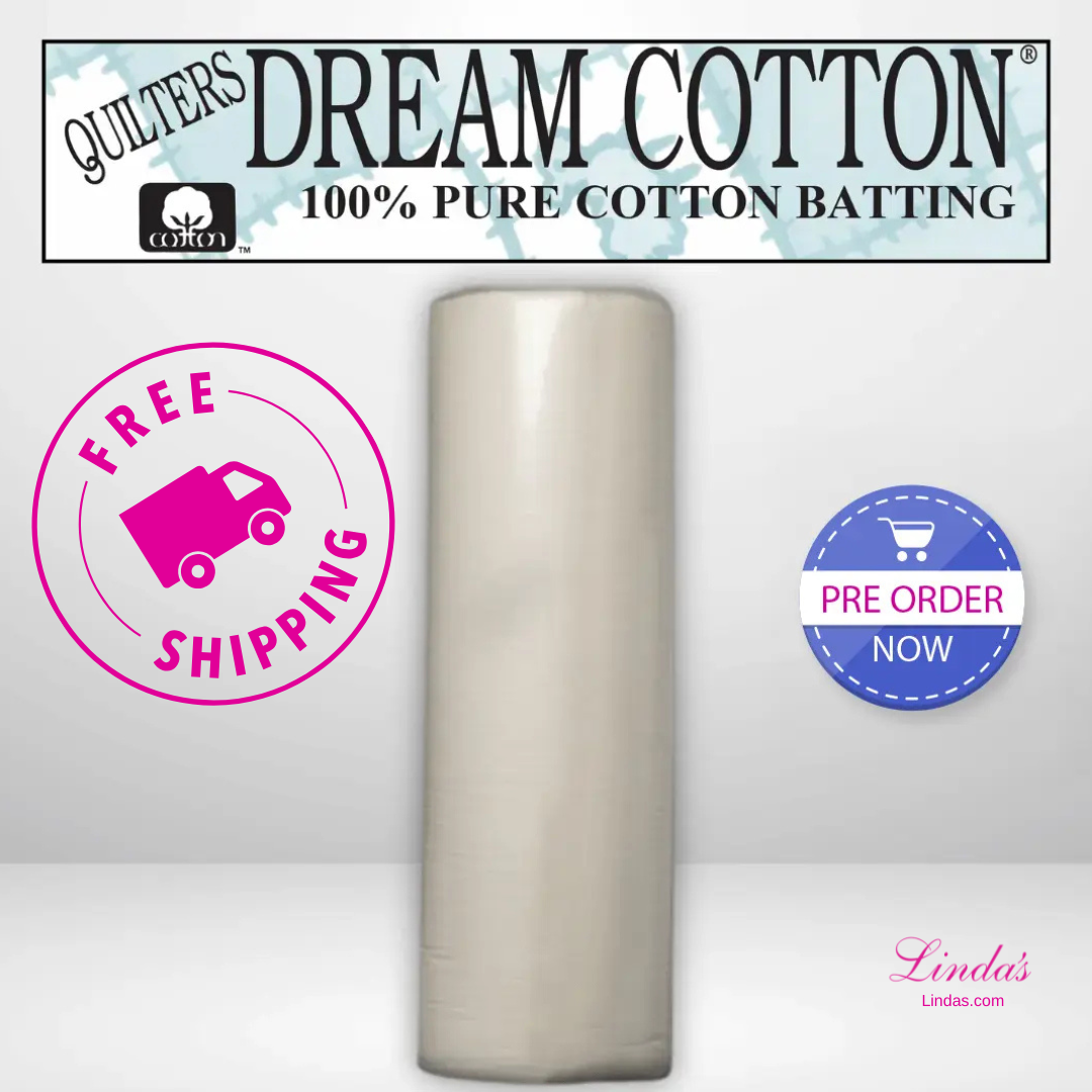 Quilters Dream Request Natural Cotton Batting Throw Roll - 60" x 30 yards -- AVAILABLE FOR PRE-ORDER - ROUGHLY 8 WEEKS