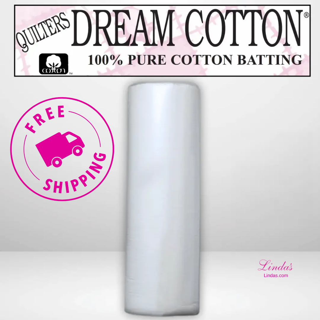 Quilters Dream Select White Cotton Batting King Roll - 120" x 30 yards -- AVAILABLE FOR PRE-ORDER - ROUGHLY 8 WEEKS