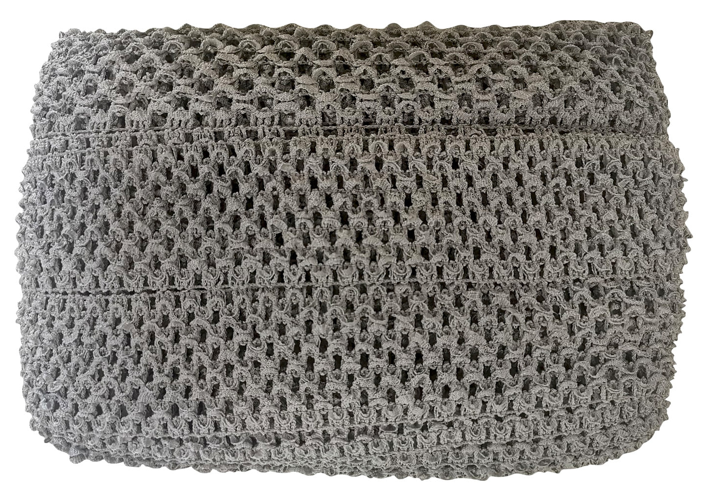 Crochet Stretch Trim - 2" Width (25 Yard Roll) - BF-1900-11 Grey