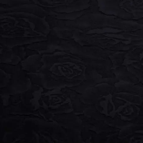 Cuddle 3 Extra Wide Rose Burnout Limited Edition Black Fabric - ( 3/4 Yard Pack )