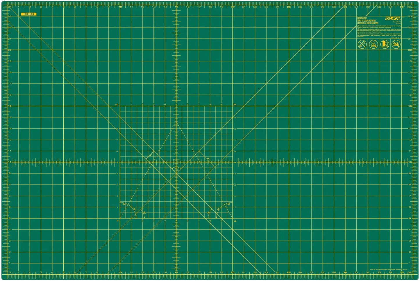 Cutting Mat with Grid 24in x 36in