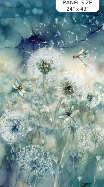 Whisper Teal Multi 24" x 43" Panel