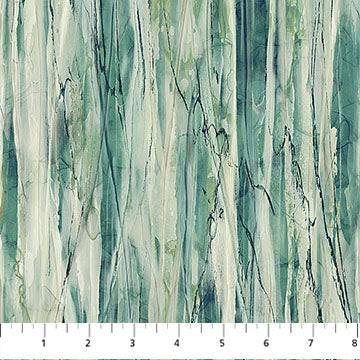 Whisper Stria Multi Sage Cotton 43"/44" Fabric Per Yard