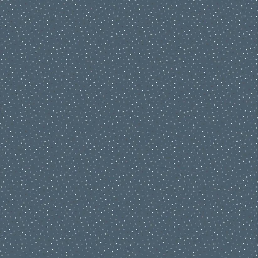 Dark Blue Ribbon Cotton 44"/45" Fabric Per Yard