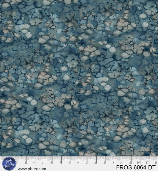 Dark Teal Frost FROS-6064-DT Cotton 44/45 Fabric Per Yard