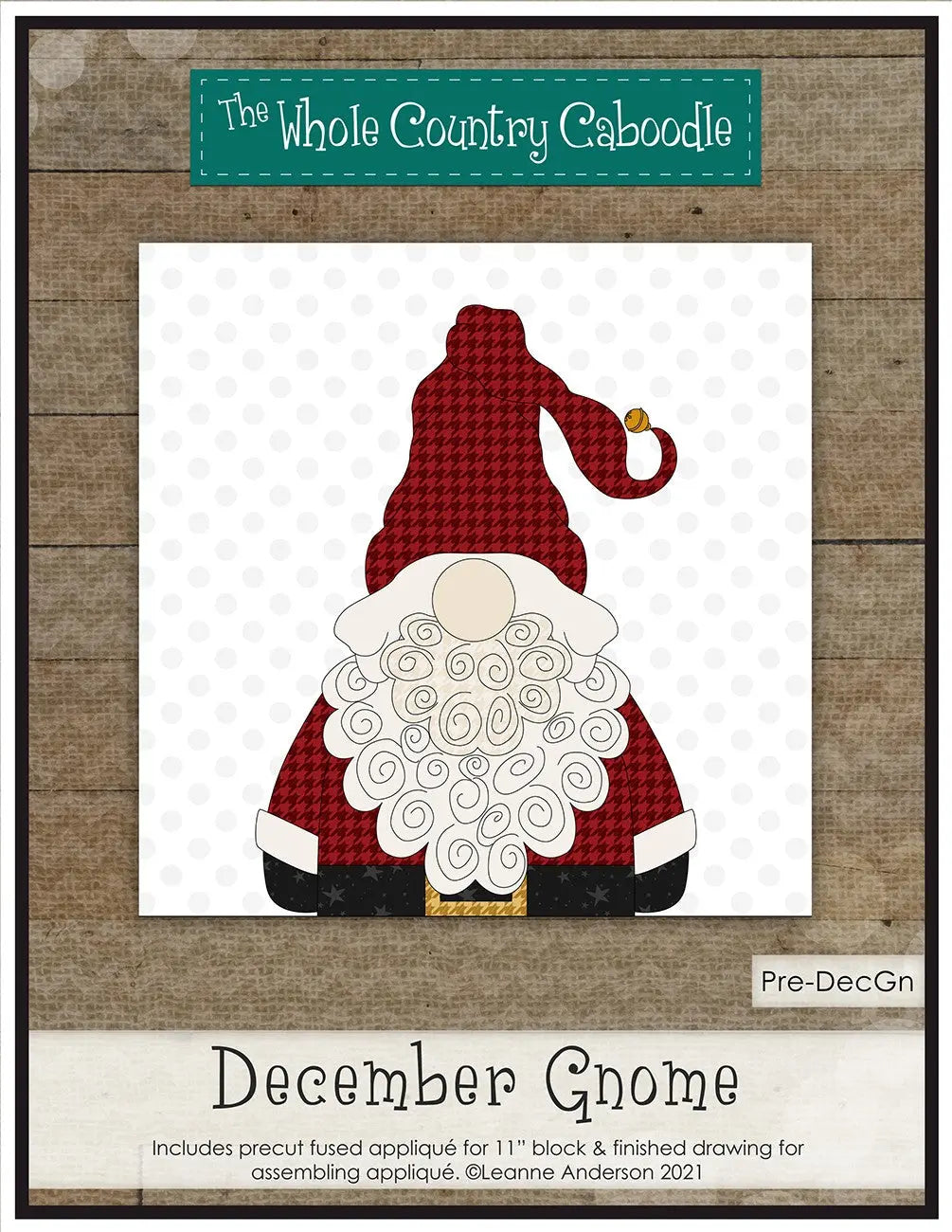 December Gnome Precut Fused Applique Pack