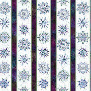White On Dragonfly Wings Stripe Cotton 44"/45" Fabric Per Yard