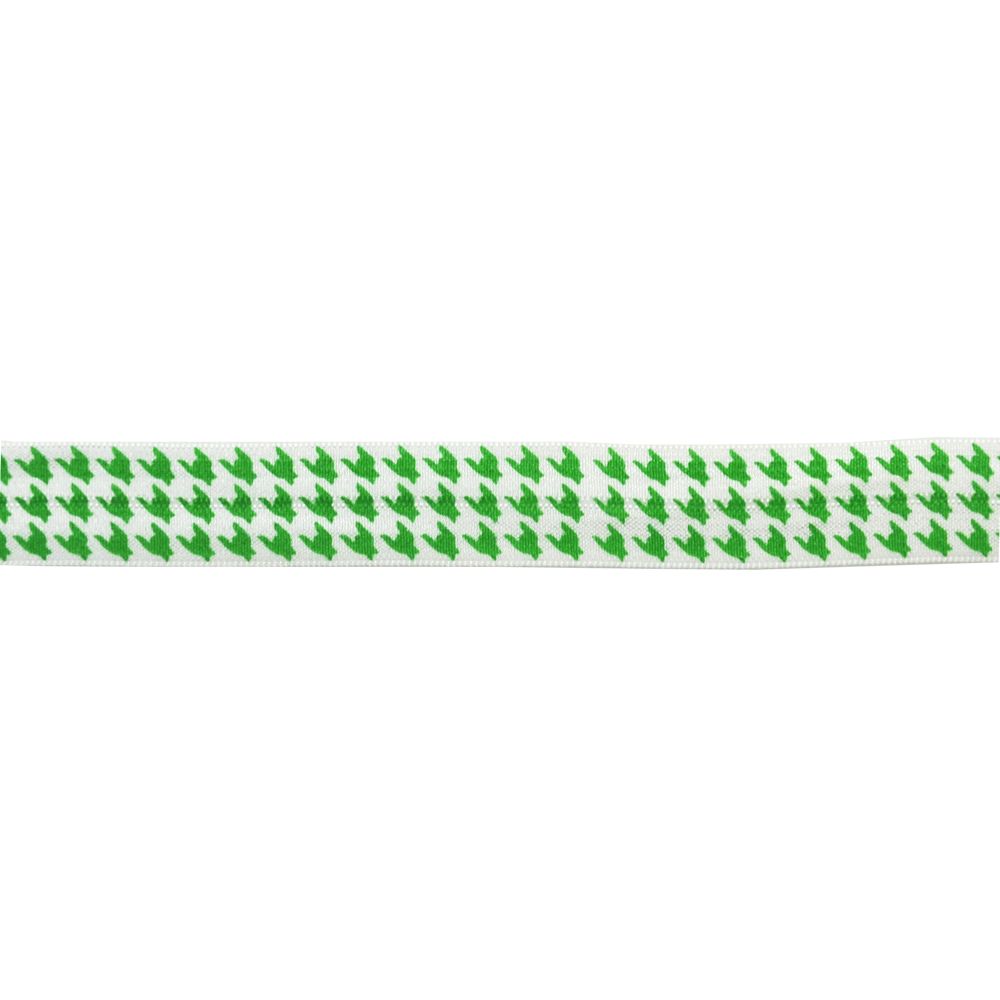 Elastic Banding-5/8" wide-Fold Over Elastic Hounds Tooth Pattern -BE-301-15