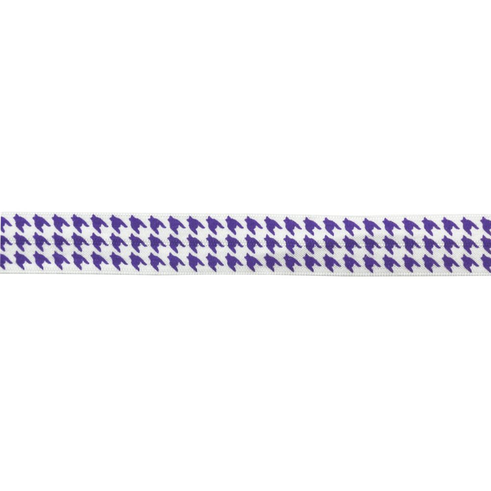 Elastic Banding-5/8" wide-Fold Over Elastic Hounds Tooth Pattern -BE-301-26