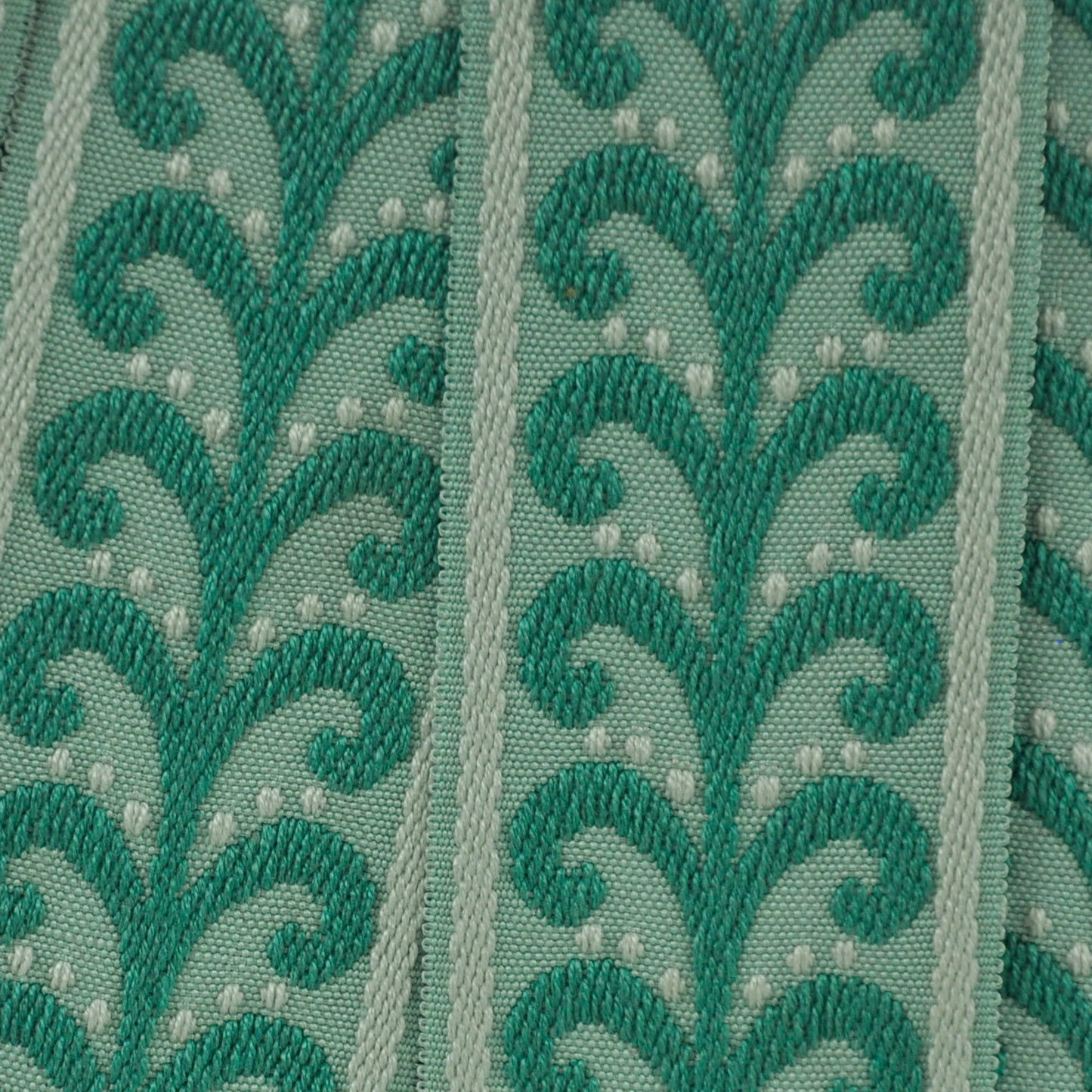 Elegance Collection - 2" width Braid (25 Yard Roll) - BR-7091-13/33 Turquoise and Mint
