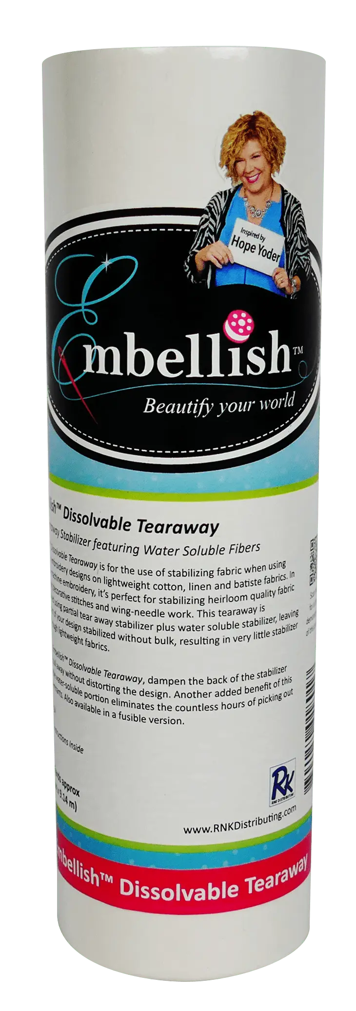 Embellish Dissolvable Tearaway 9" x 10 yds