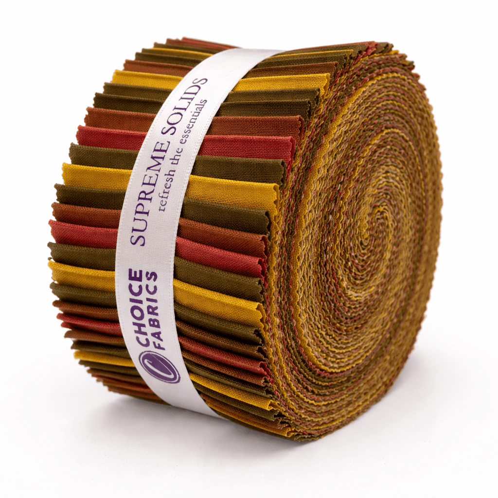 Supreme Solids - 2.5" Roll - Autumn Hues (40 Strips)