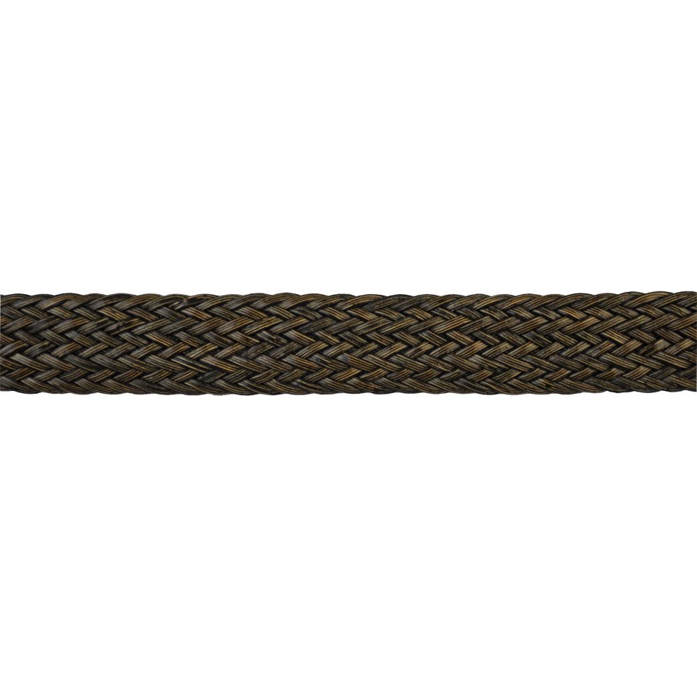 Faux Leather Woven Braid - 1" Width (15 Yard Roll) - BR-7183-66 Chocolate