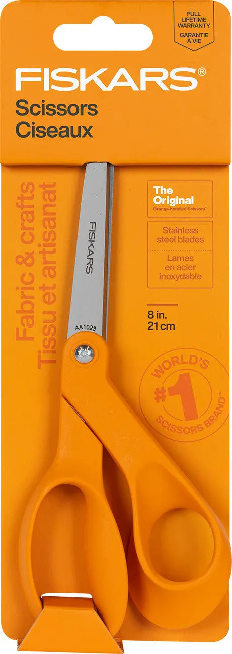 Fiskars All Purpose Bent Right Handed Scissor 8in