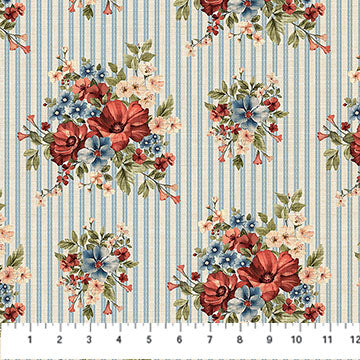 Floral Bouquet Cream Multi Farmhouse DP28600-11 Cotton 44"/45" Fabric Per Yard