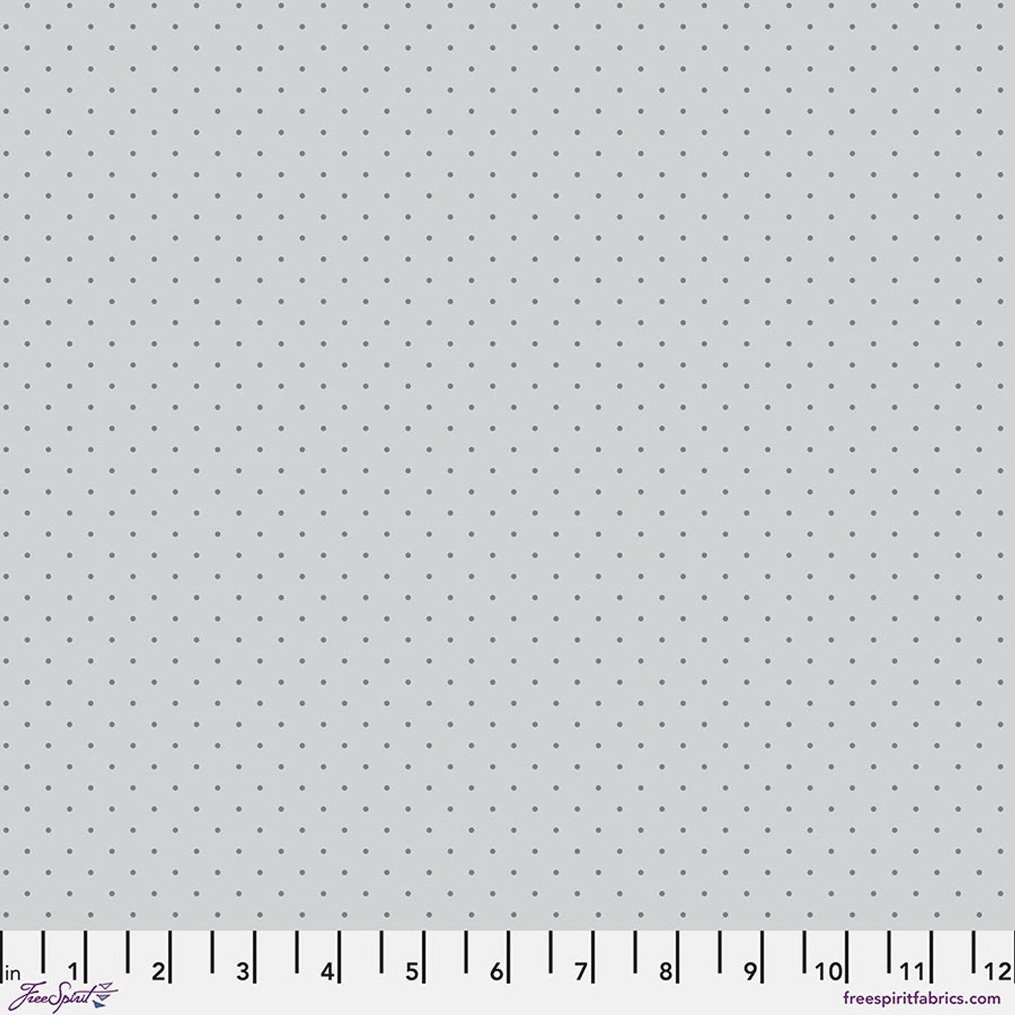 Fog Tiny Dots True Colors 43/44" Cotton Fabric Per Yard