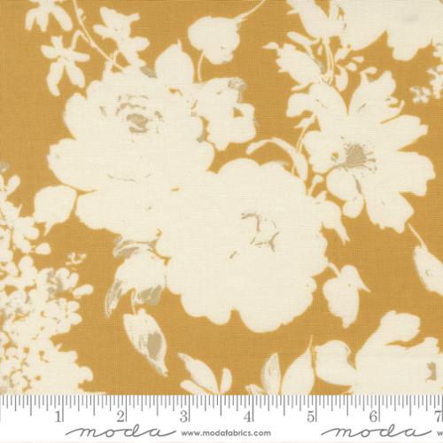 Gold Arabesque Whisper Honey Cotton 44"/45" Fabric Per Yard