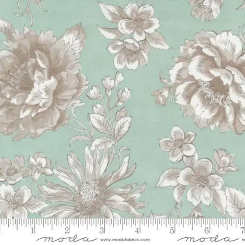 Green Aqua Sandalwood Eucalyptus Wideback Fabric Per Yard