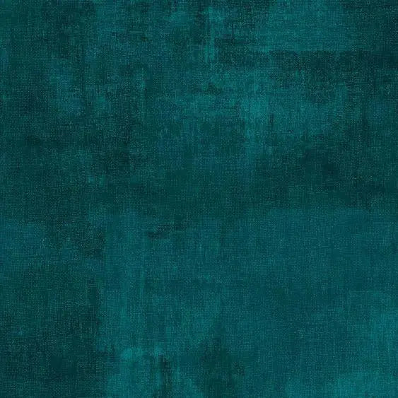 Green Dark Teal Dry Brush Cotton Wideback Fabric Per Yard
